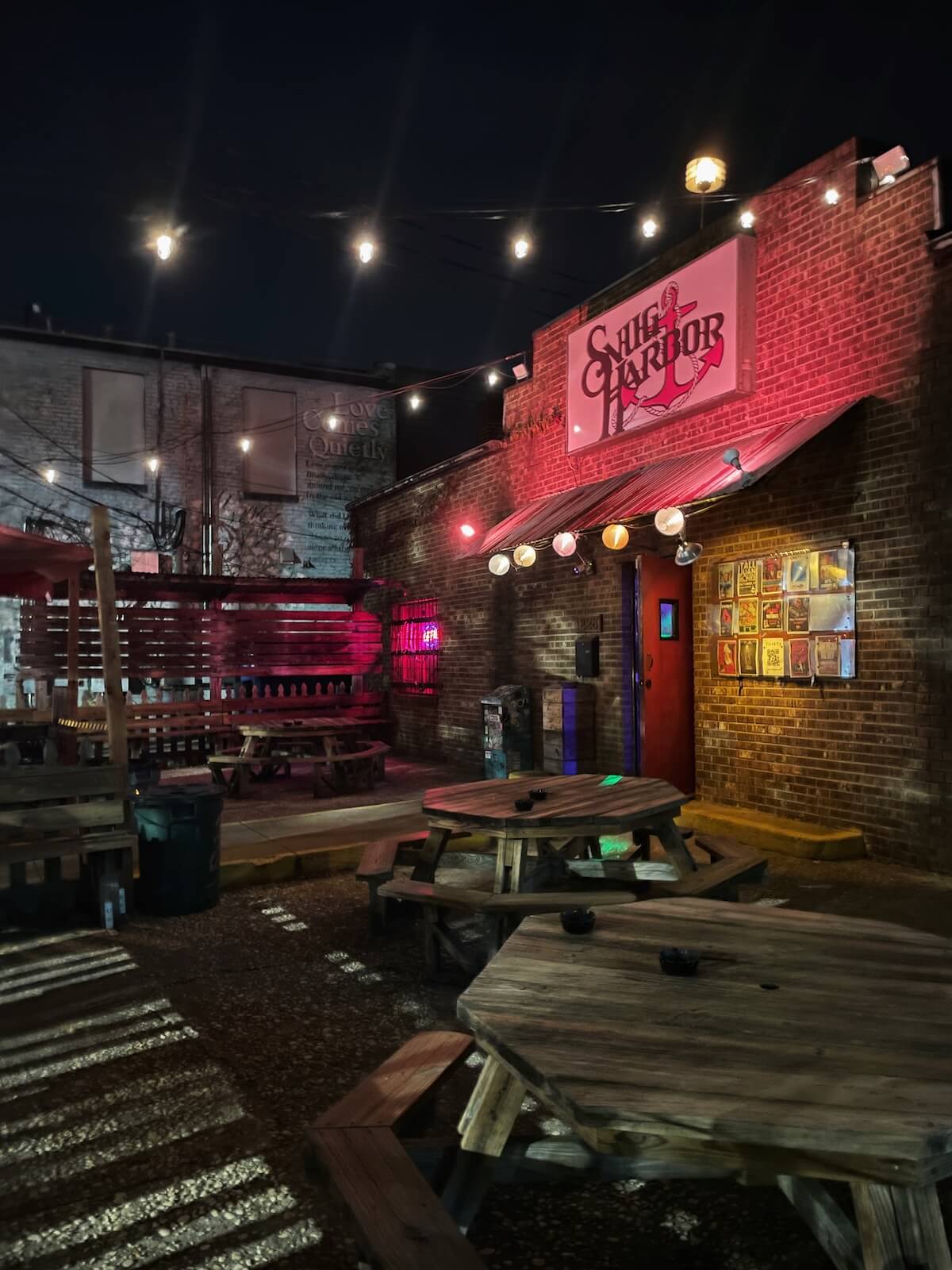 Outside of Snug Harbor venue in Plaza Midwood Charlotte