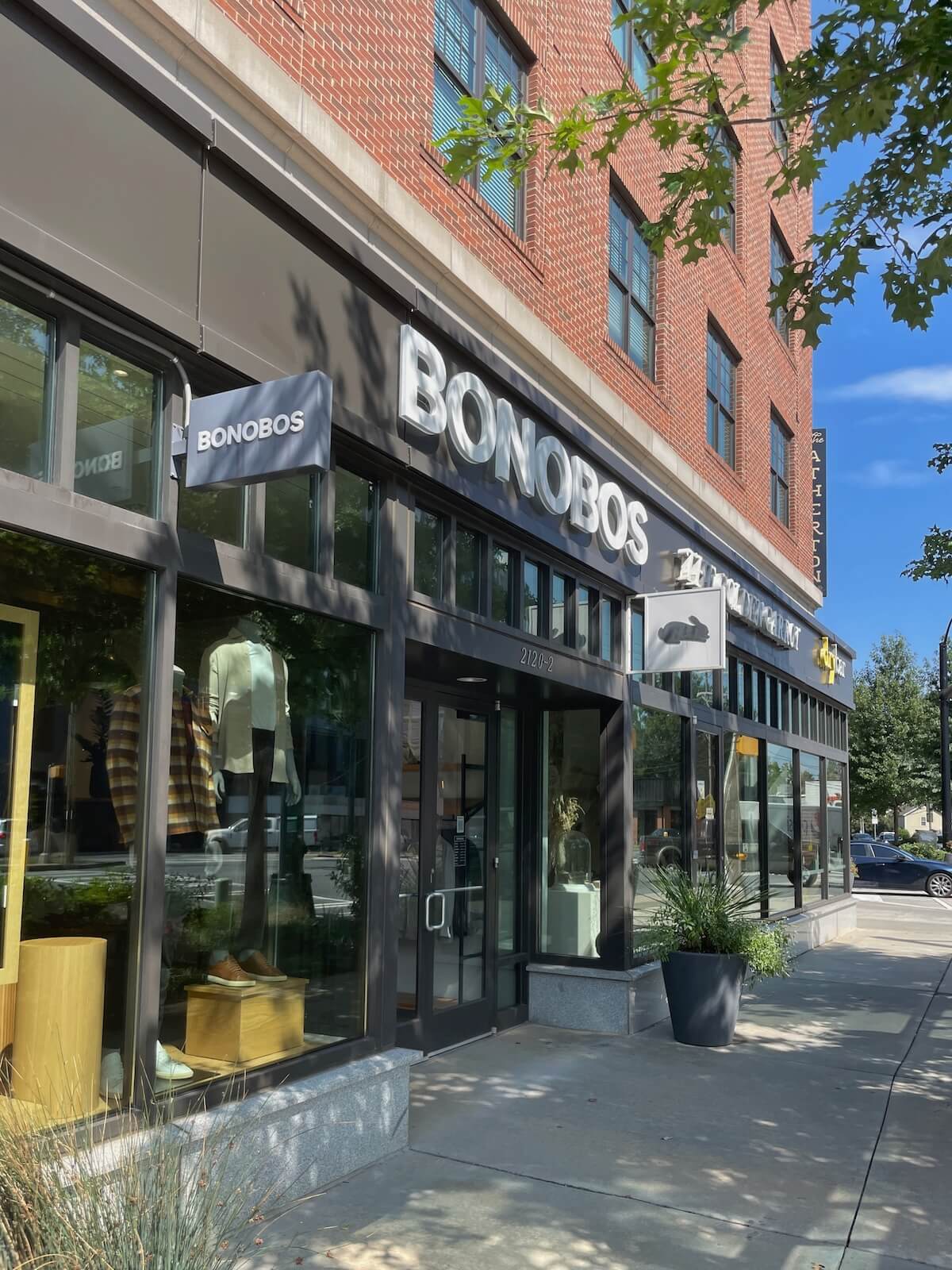 Bonobos retail store in South End Charlotte
